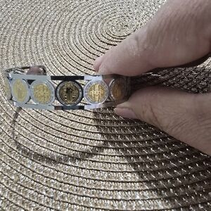 Silver and Gold Men's Bracelet